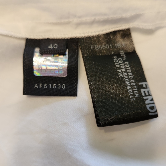 Fendi White Sleeveless Blouse 40 (8 M) - Picture 5 of 10